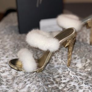 Giuseppe Zanotti mink heels